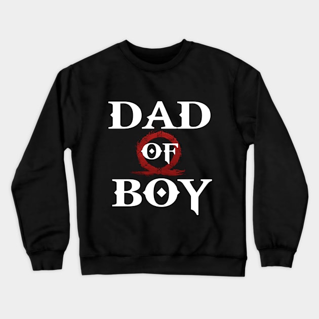 Dad of Boy Crewneck Sweatshirt by lightbulbmcoc